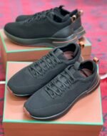 Loro Piana Week & Walk sneakers Black technical mesh finish - Image 2