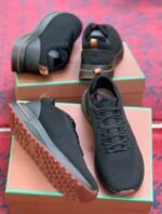 Loro Piana Week & Walk sneakers Black technical mesh finish
