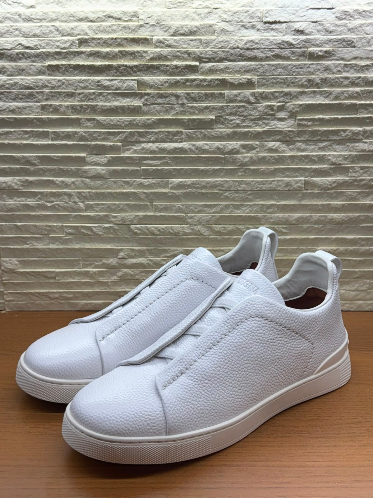 WhatsApp Image 2026-07-01 at 16.32.49 (2) ZEGNA Triple Stitch SecondSkin sneaker"White" - Image 1