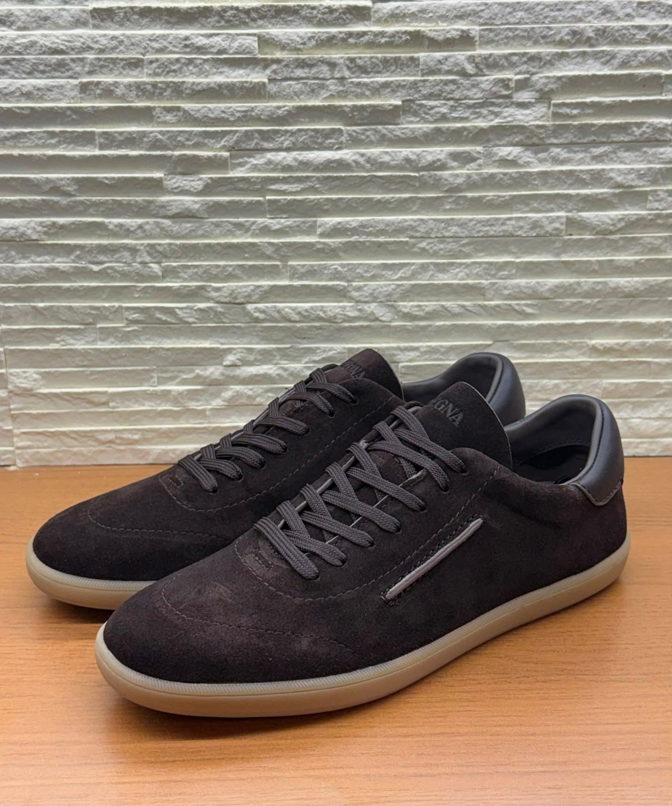 WhatsApp Image 2026-07-01 at 16.32.51 ZEGNA 232 sneakers "Dark Brown Suede" - Image 1