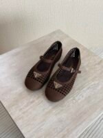 PRADA Crochet Ballerinas"Brown"