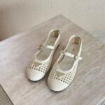 PRADA Crochet Ballerinas"White"