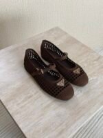 PRADA Crochet Ballerinas"Brown" - Image 2