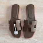 Hermés Oran Sandal "Camel Beige"