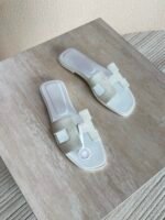 Hermés Oran Sandal "Full White" - Image 4