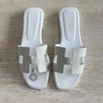 Hermés Oran Sandal "Full White"