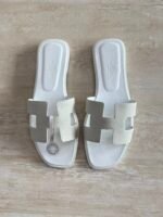 Hermés Oran Sandal "Full White"