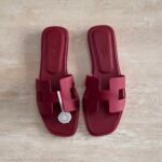 Hermés Oran Sandal "Maroon"