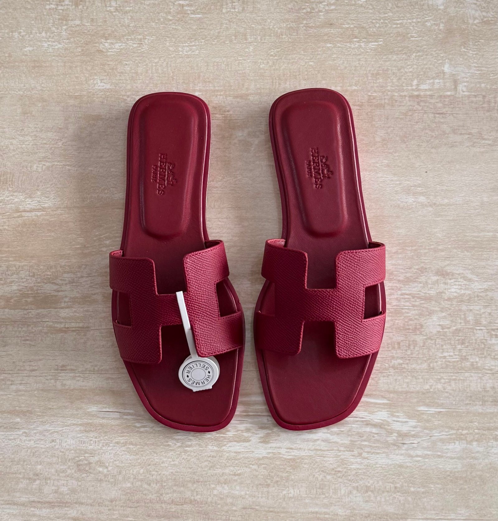 WhatsApp Image 2026-07-05 at 03.59.45 Hermés Oran Sandal "Maroon" - Image 1