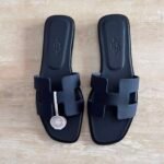 Hermés Oran Sandal "Navy Blue"