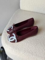 Chanel Ballet  Flats"COCO BEACH 2026 collection" burgundy - Image 2