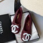Chanel Ballet  Flats"COCO BEACH 2026 collection" burgundy