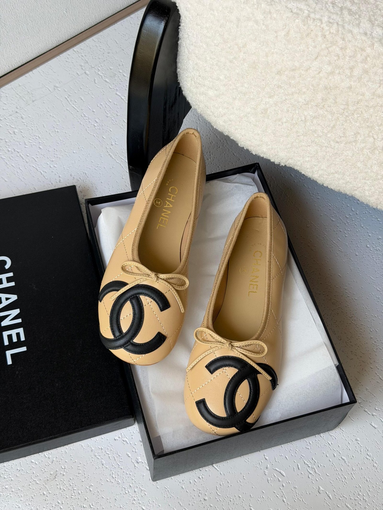 WhatsApp Image 2026-07-05 at 04.11.04 (2) Chanel Ballet Flats"COCO BEACH 2026 collection"Beige - Image 1