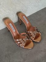 Aquazzura Tequila 75 mules "Bronze" - Image 4
