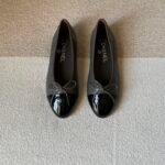Chanel Quilted 01 "Classic two-tone ballerina style with a small bow detail"
