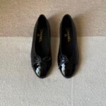 Chanel Quilted 04 "Classic two-tone ballerina style with a small bow detail"