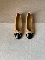Chanel Quilted 05 "Classic two-tone ballerina style with a small bow detail"
