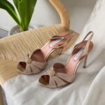 Aquazzura Itilian Flirt 75 sandal "Gold"