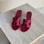 Hermés Oran Heels "Burgundy"