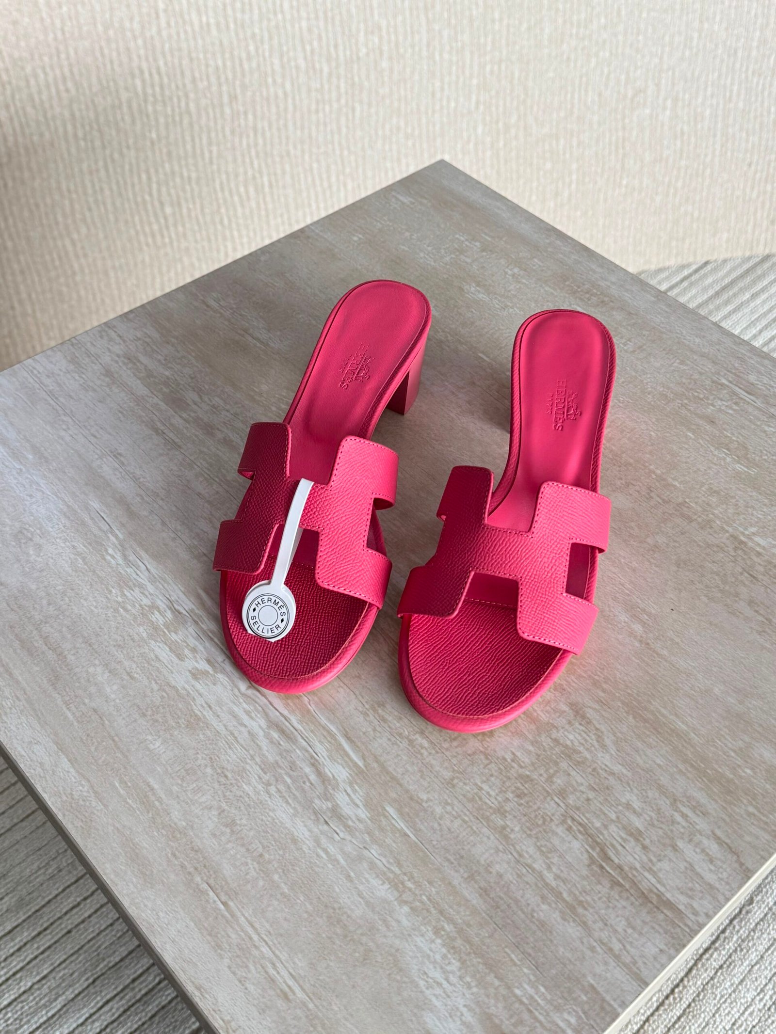 WhatsApp Image 2026-07-08 at 18.37.38 Hermés Oran Heels "Pink" - Image 1