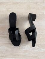 Hermés Oran Heels "Black" - Image 3