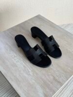 Hermés Oran Heels "Black" - Image 2
