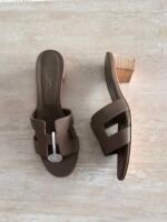 Hermés Oran Heels "Grayish-Brown" - Image 3