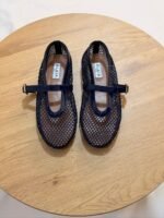 Alaïa Strass Fishnet Ballerina Flats - Image 3