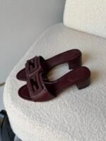 Fendi Heels "Burgundy" - Image 2