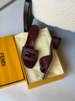 Fendi Heels "Burgundy" - Image 3