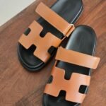 Hermès Chypre sandals "Brown"