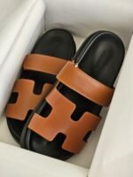 Hermès Chypre sandals "Brown" - Image 2