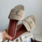 Loro Piana Summer Charms Heels "Beige"