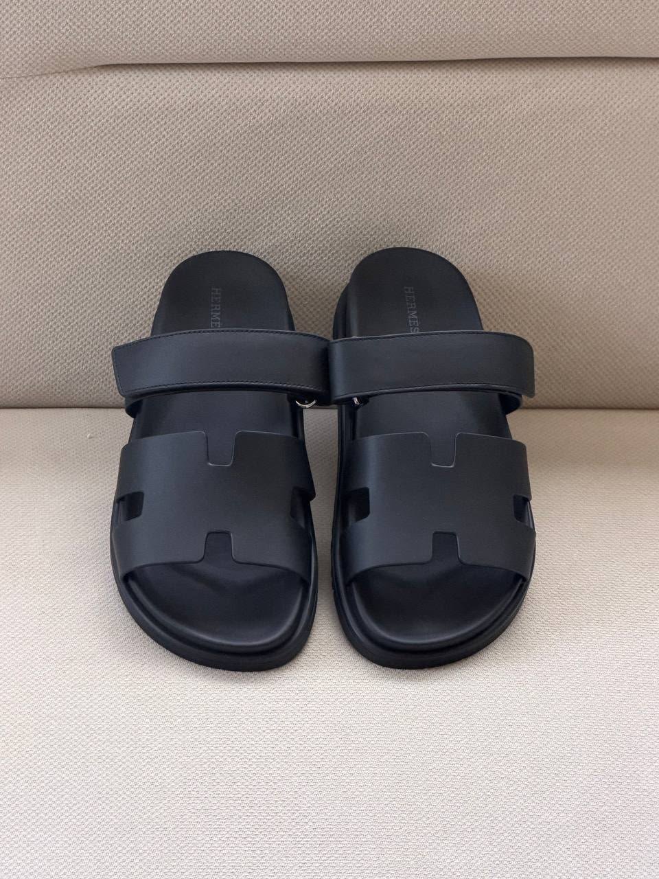 WhatsApp Image 2026-07-14 at 18.29.55 (1) Hermès Chypre sandals For MEN "Black" - Image 1