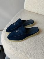 Loro Piana Summer Charms Walk Loafers "Argo Blue suede" - Image 2
