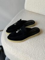 Loro Piana Summer Charms Walk Loafers "Black" - Image 2