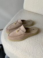 Loro Piana Summer Charms Walk Loafers "Beige Suede" - Image 3