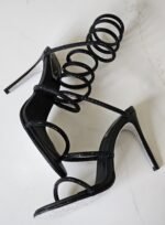 René Caovilla Cleo Sandals "Black" - Image 3