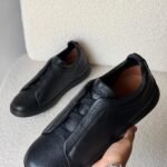 ZEGNA Triple Stitch SecondSkin sneakers "Black"