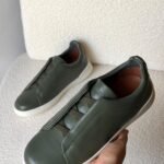 ZEGNA Triple Stitch SecondSkin sneakers "Pine Green"
