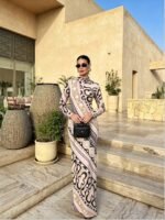 Pucci Soleil-print chemisier dress "Long-Sleeved slim-fit silhouette with a pointed collar" - Image 3