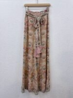 Zimmermann Rebellion pussy-bow blouse and matching flare pant "intricate floral paisley print" - Image 3