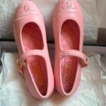 Chanel Mary Jane ballet flats "light pink"