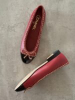Chanel Mary Jane ballet flats "Red & black" - Image 2