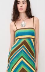 ALÉMAIS Charlie striped linen midi dress - Image 4