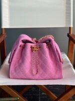 Chanel 25 handbag crafted from suede calfskin with gold-tone metal hardware - Image 3