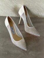 Jimmy Choo LOVE PUMPS "White degradé crystals mesh upper with a pointed toe" - Image 2