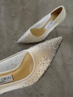 Jimmy Choo LOVE PUMPS "White degradé crystals mesh upper with a pointed toe" - Image 4