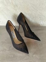 Jimmy Choo LOVE PUMPS "Black degradé crystals mesh upper with a pointed toe" - Image 2