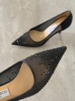 Jimmy Choo LOVE PUMPS "Black degradé crystals mesh upper with a pointed toe" - Image 4